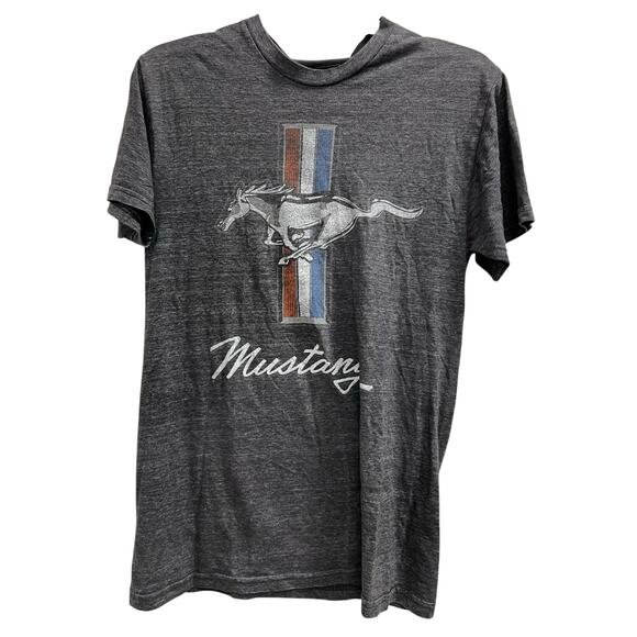 Ford Mustang thrashed grunge logo tee sz S - Picture 1 of 4
